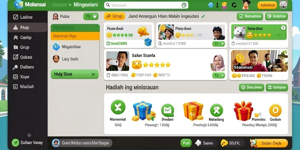Tampilan antarmuka yang menarik dan mudah digunakan.