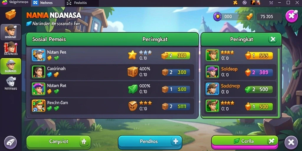 Tampilan antarmuka aplikasi PGBET yang menarik.