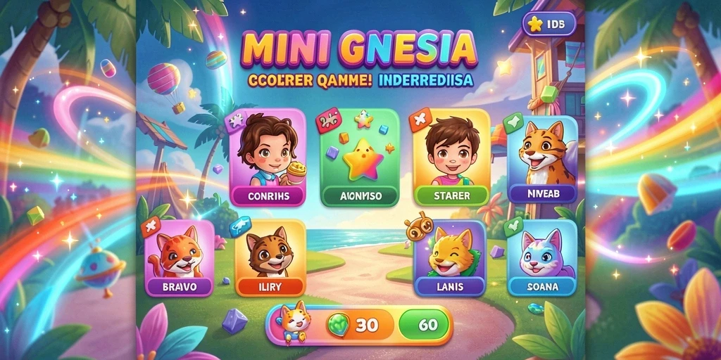 Tampilan awal permainan yang menarik.