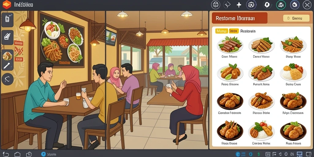 Tampilan menarik saat memulai permainan.