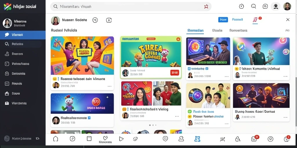 Tampilan grafis luar angkasa yang menakjubkan.