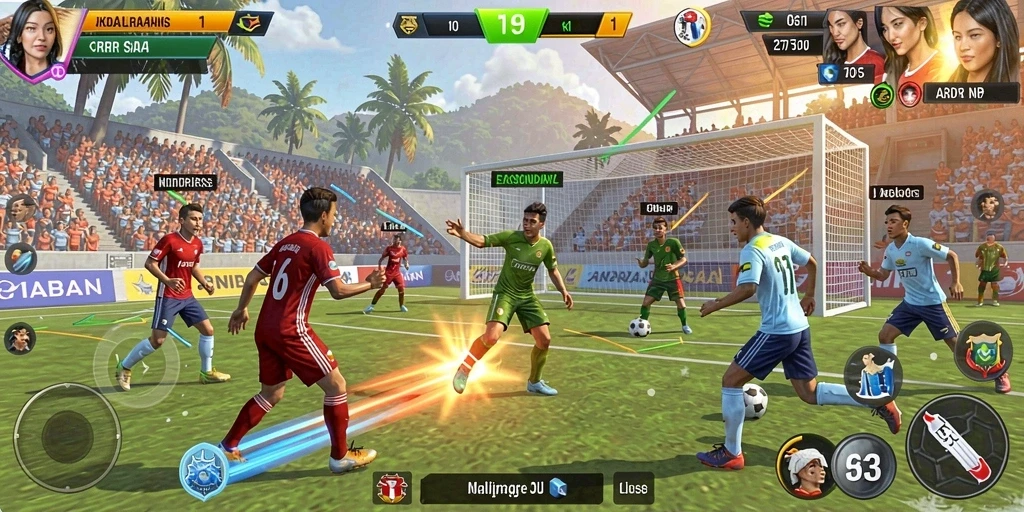 Tampilan karakter unik yang siap bertarung.